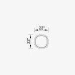 London Console Mirror (Small)