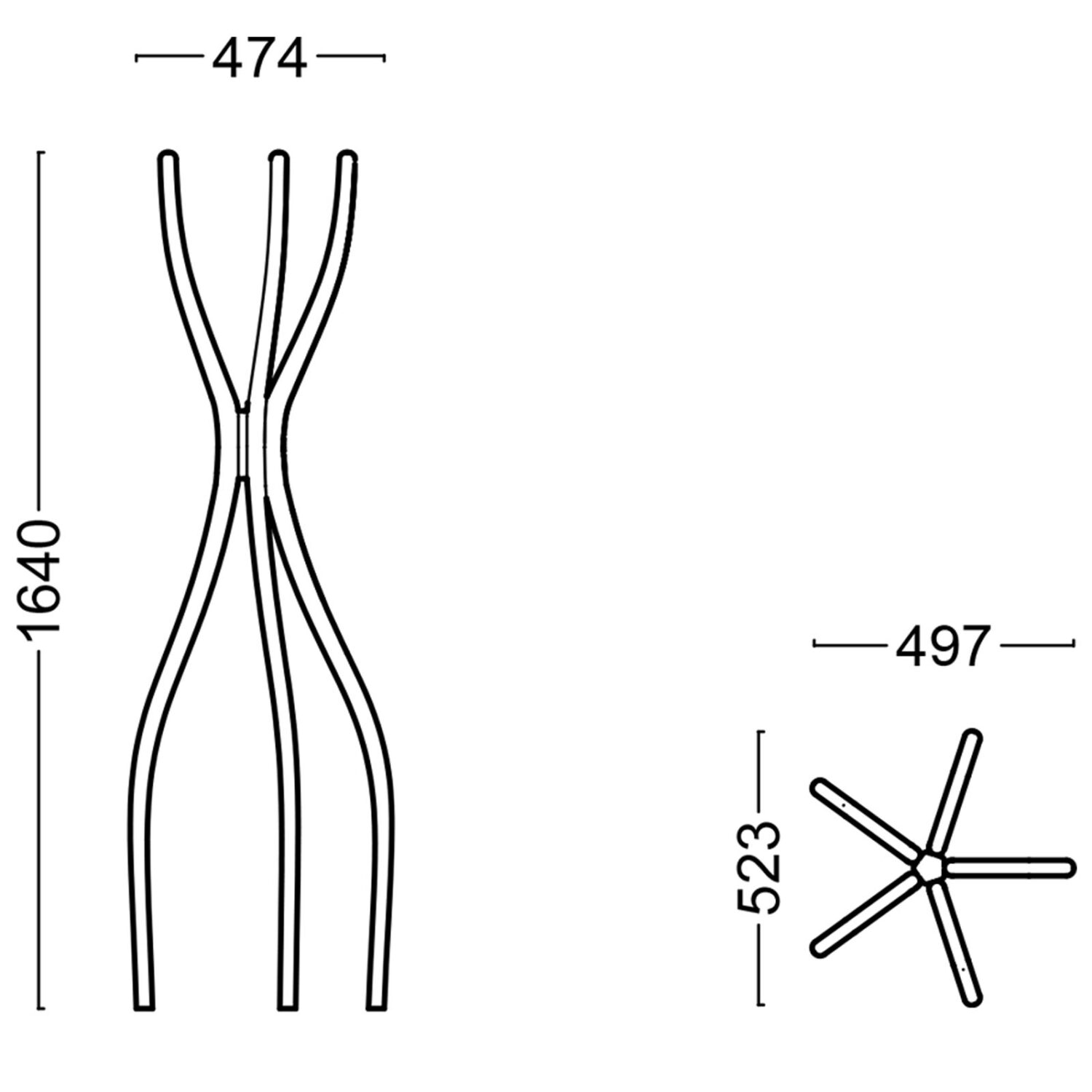 Rocket Coat Rack Stand