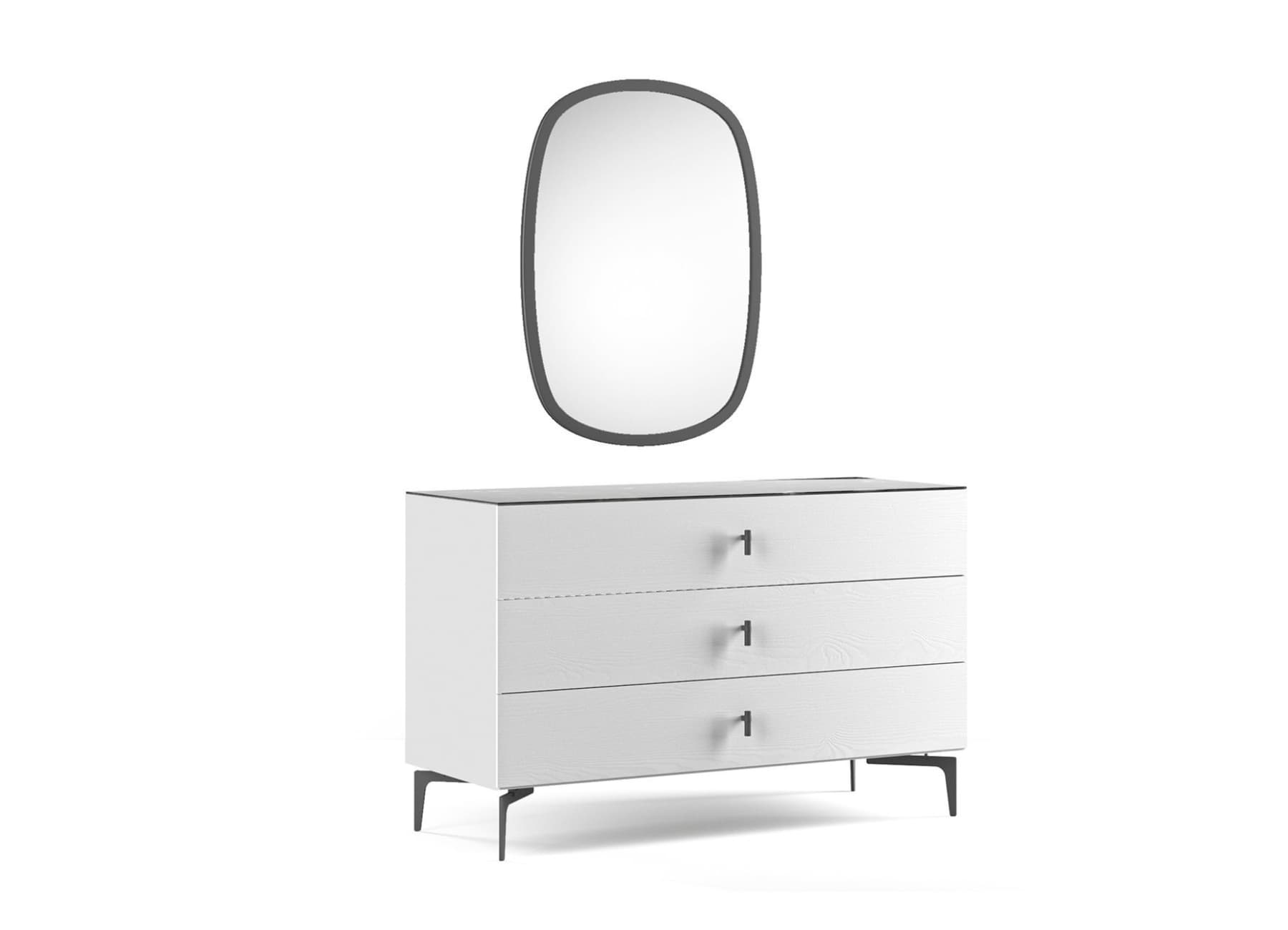 Lazio white dresser