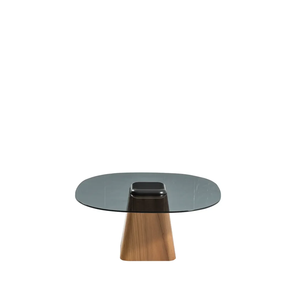 Chelsea Coffee Table (Walnut-Glass)