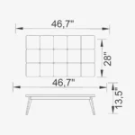 Esteve Coffee Table (White)
