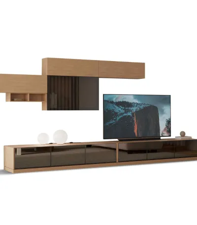 Barcelona Oak TV Unit