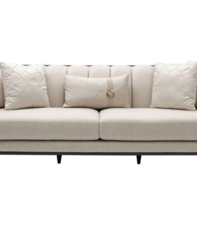 Braga Black 3 Seater Sofa