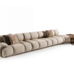 Wide angle view of Orion modular sectional sofa