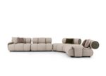 Modern Orion modular sofa featuring integrated chaise section