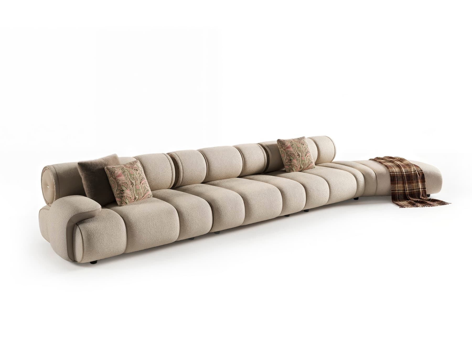 Wide angle view of Orion modular sectional sofa