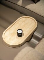 Deep seat detail of Orion modular modern sofa