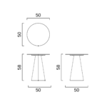 Perla Conic Side Table