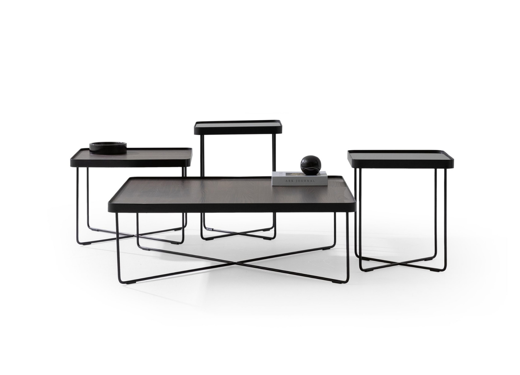 Forte Walnut Coffee Table Set