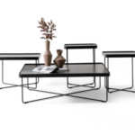 Forte Walnut Coffee Table Set