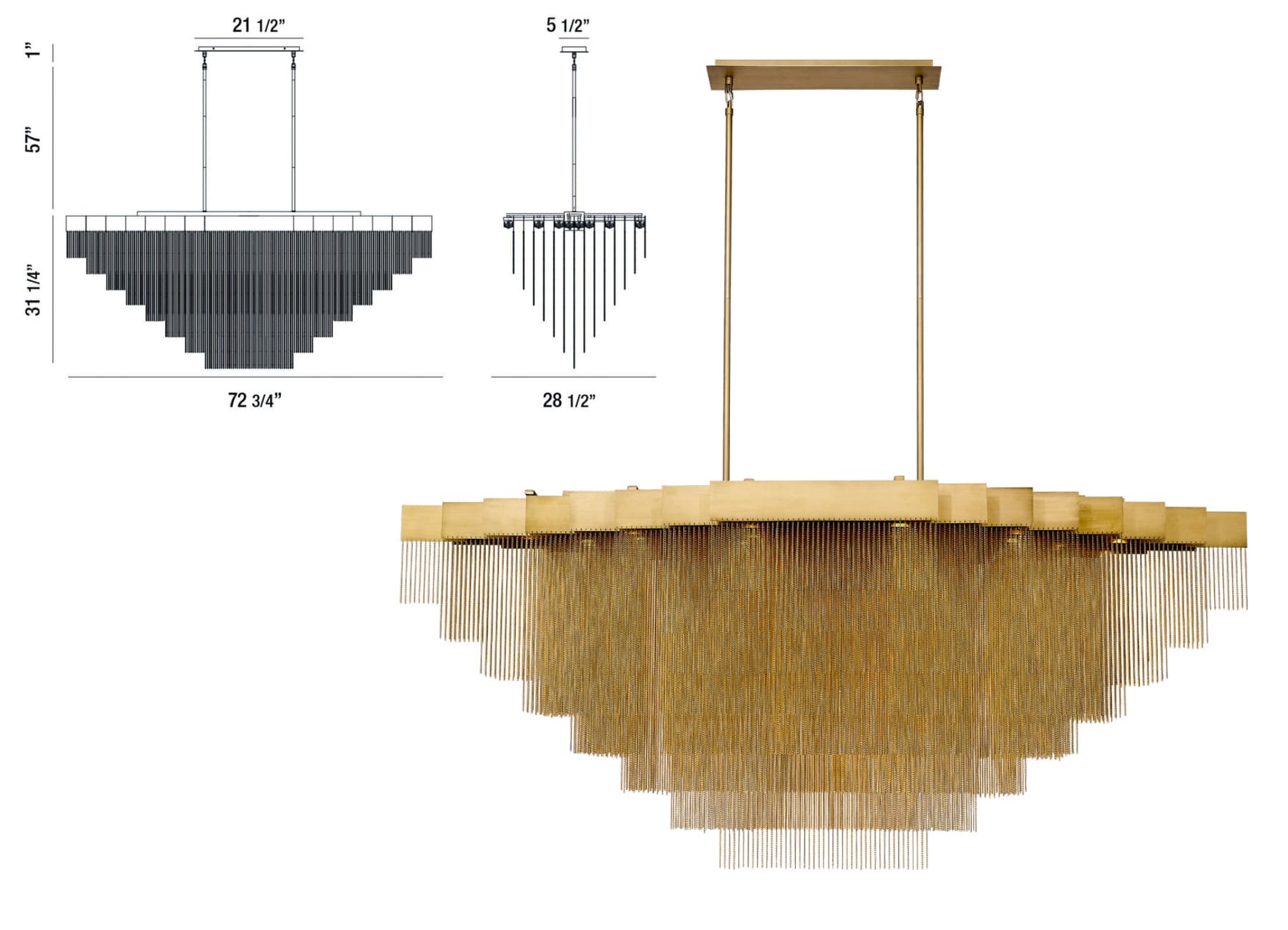 BLOOMFIELD 47" Chandelier