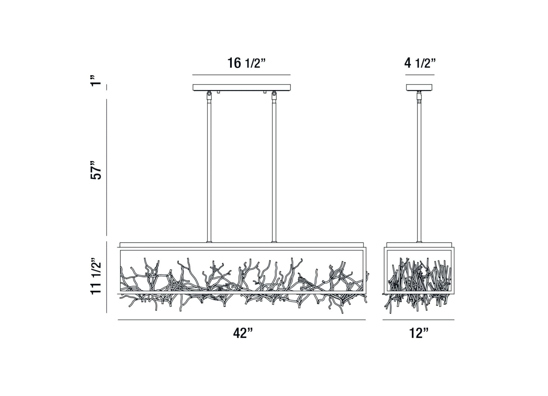 AERIE 8-Light Linear Chandelier