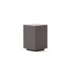 Vega modern square side table in dark finish