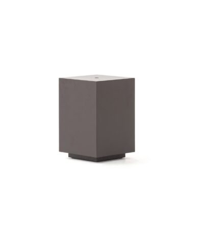 Vega modern square side table in dark finish