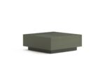 Vega modern square coffee table in dark wood finish