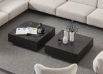 Luxury square coffee table with clean modern lines