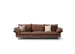 Luxury modern sofa with adjustable armrests and customizable upholstery