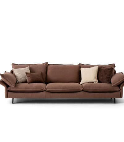 Luxury modern sofa with adjustable armrests and customizable upholstery