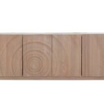 Barreiro sideboard in light oak ash wood with sculpted doors