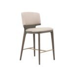 Minimalist upholstered counter stool for modern interiors