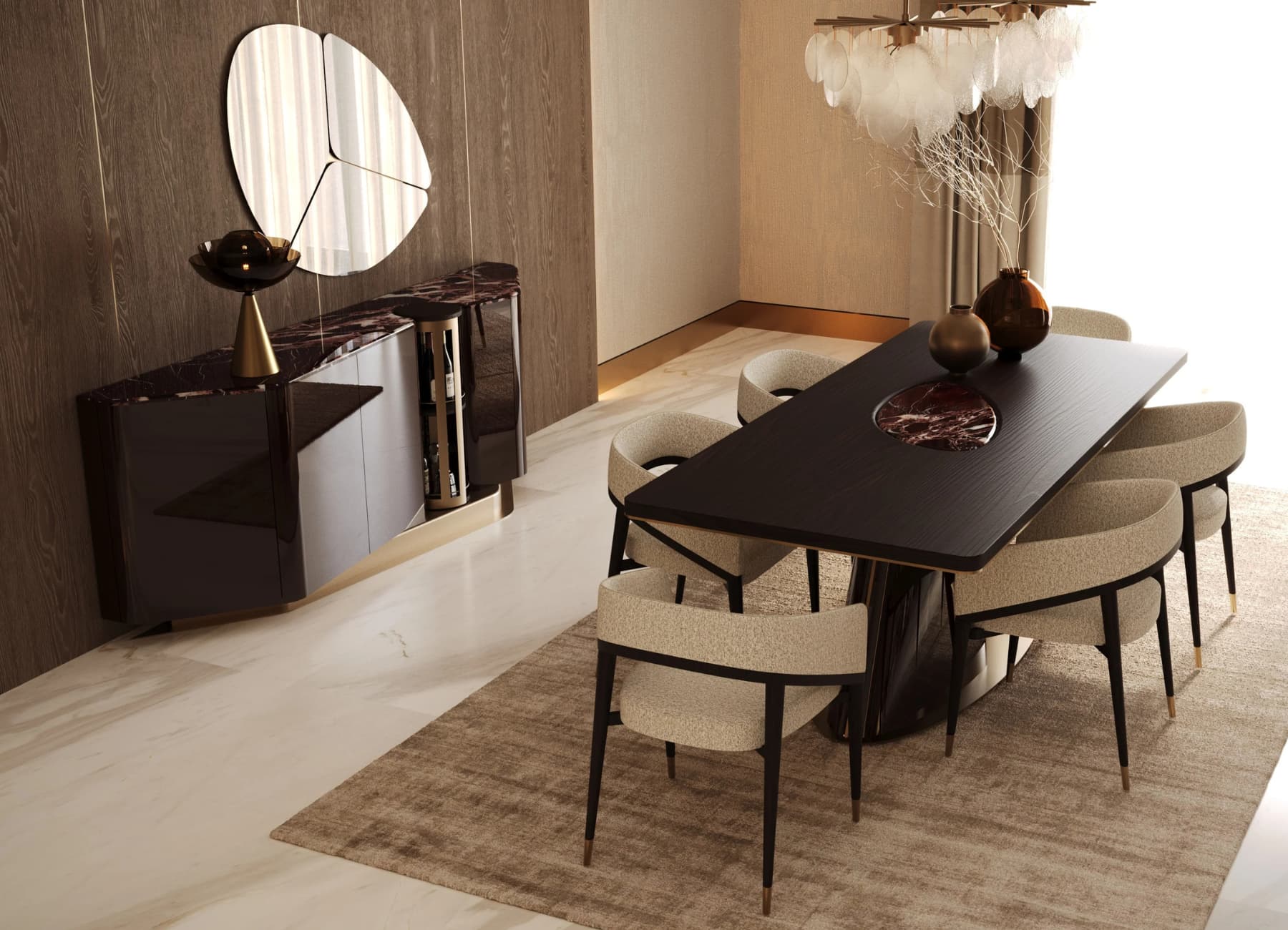 6Mahzen Dining Set Mahzen Dining Set